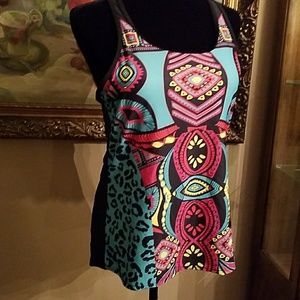 Colorful Tankini brand new. NWOT